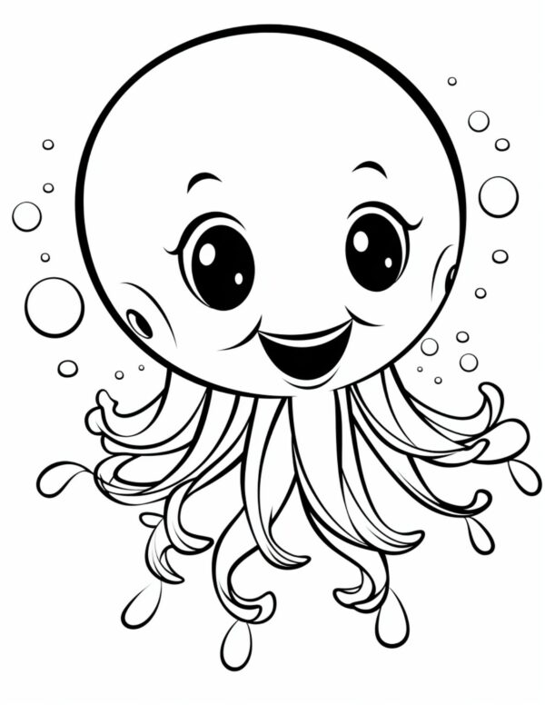 150 Cute sea animals coloring pages for kids volume 2 001 1