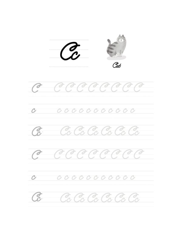 Cursive Writing: The Letter C