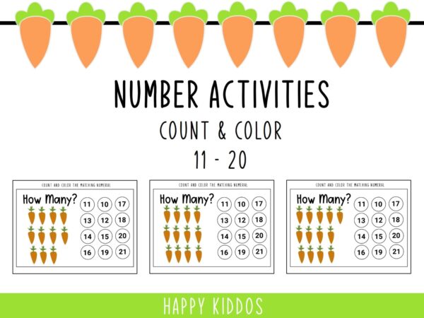 PDF Number Activities Count and Color 11 20 Set 2 001 1