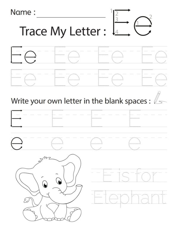 Letter E