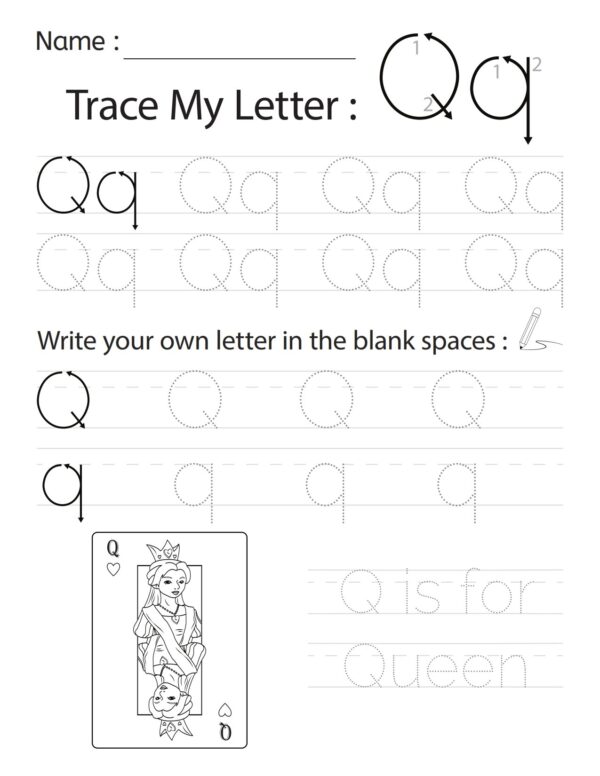 Trace My Letter Q 001 1