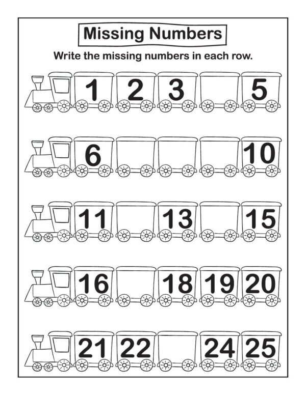 Missing Number Worksheets