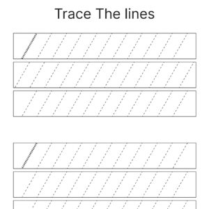 Slanting Line Worksheets